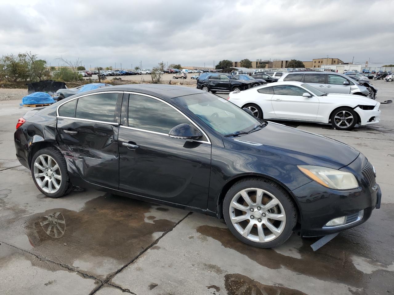2013 Buick Regal VIN 2G4GU5GV5D9162666 Copart auction photo, side / rear end damage thumbnail 4