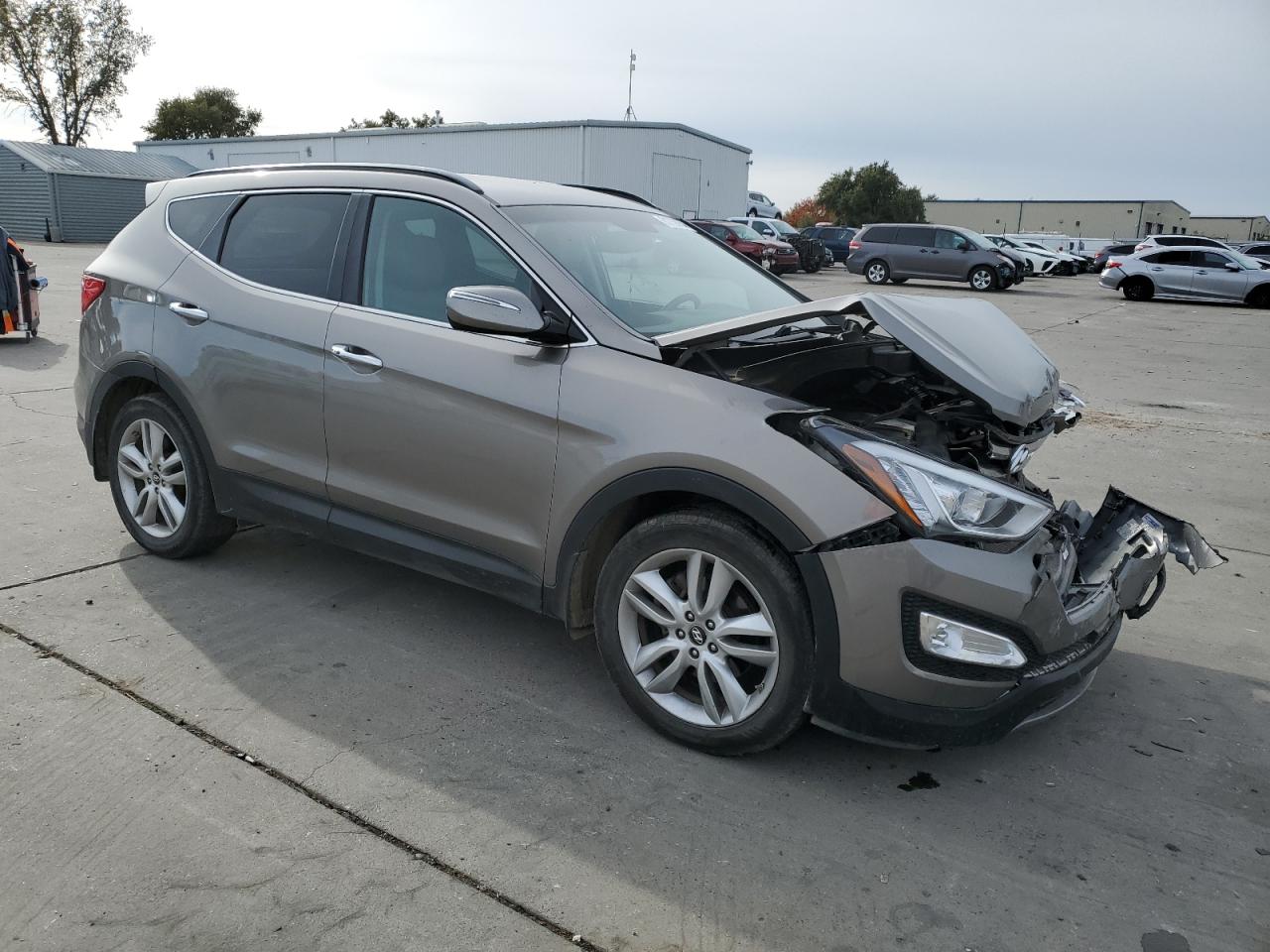 2014 Hyundai Santa Fe VIN 5XYZUDLA4EG227197 Copart auction photo, front end damage thumbnail 4