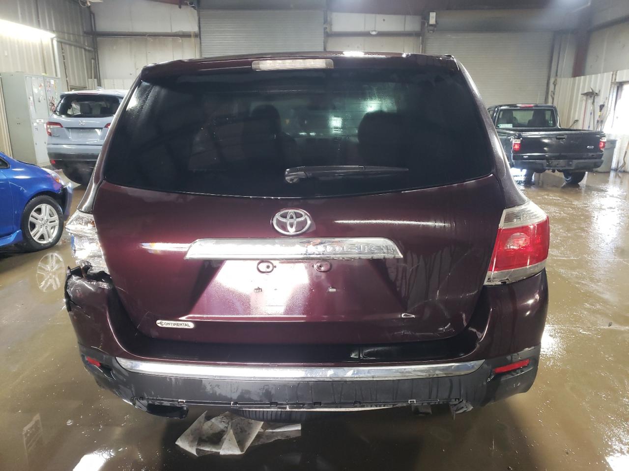 2013 Toyota Highlander VIN 5TDZK3EH7DS103470 Copart auction photo, front end / side damage thumbnail 6