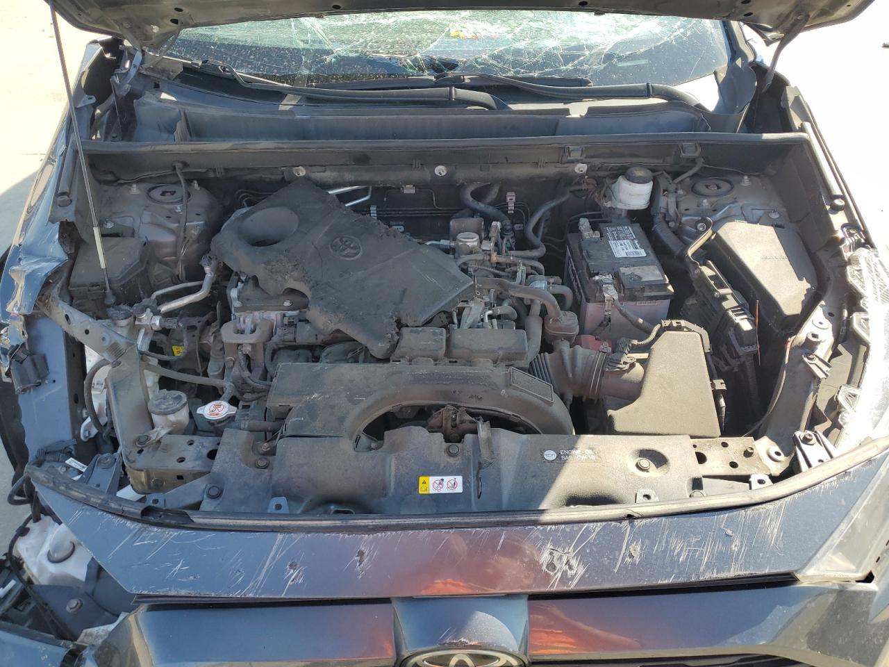 2020 Toyota RAV 4 VIN 2T3H1RFV5LC045864 Copart auction photo, side damage thumbnail 12