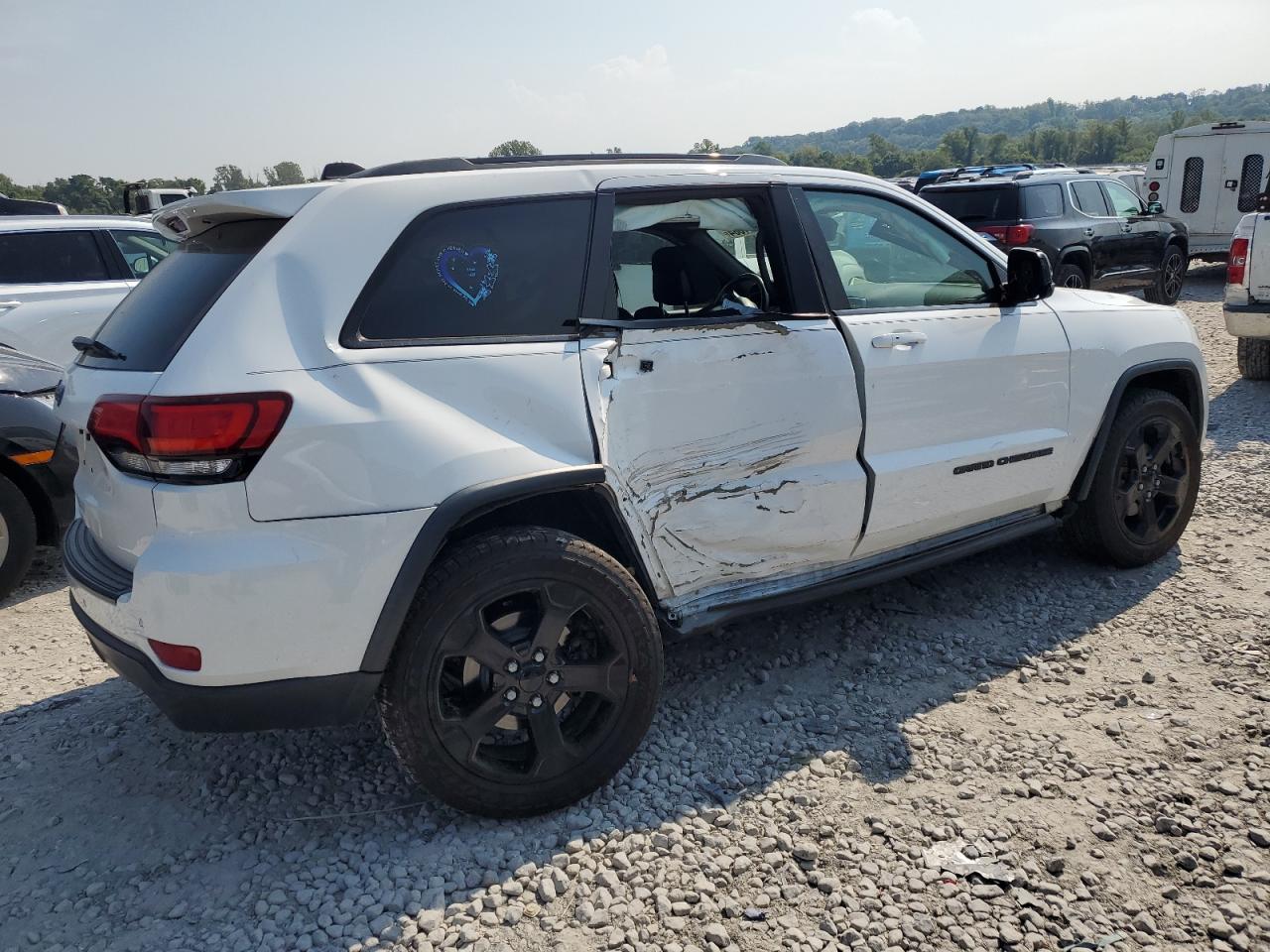 2018 Jeep Grand Cherokee VIN 1C4RJFAG9JC453035 Copart auction photo, side / front end damage thumbnail 3