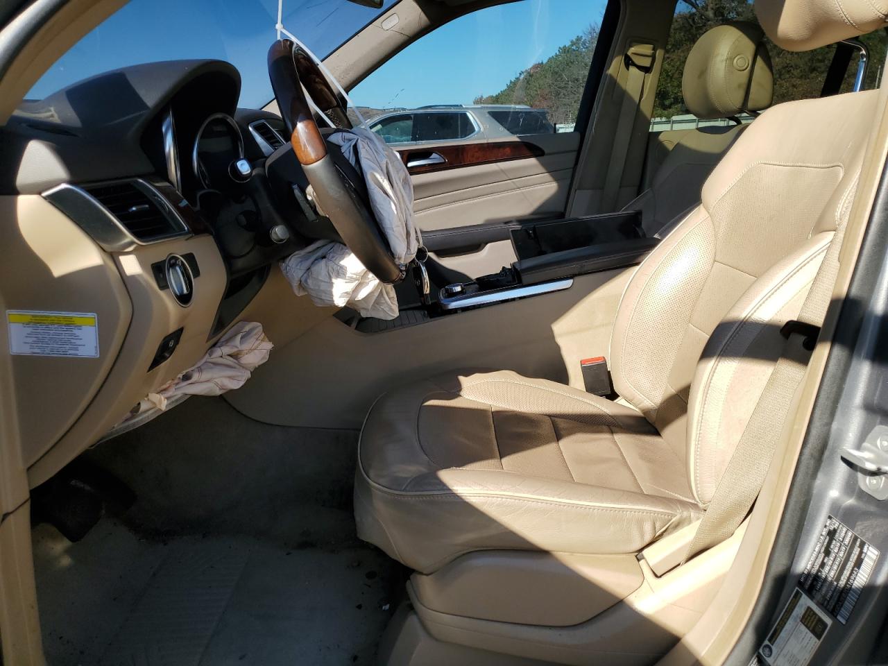 2013 Mercedes-Benz M-klasse VIN 4JGDA2EB7DA169643 Copart auction photo, front end / side damage thumbnail 7