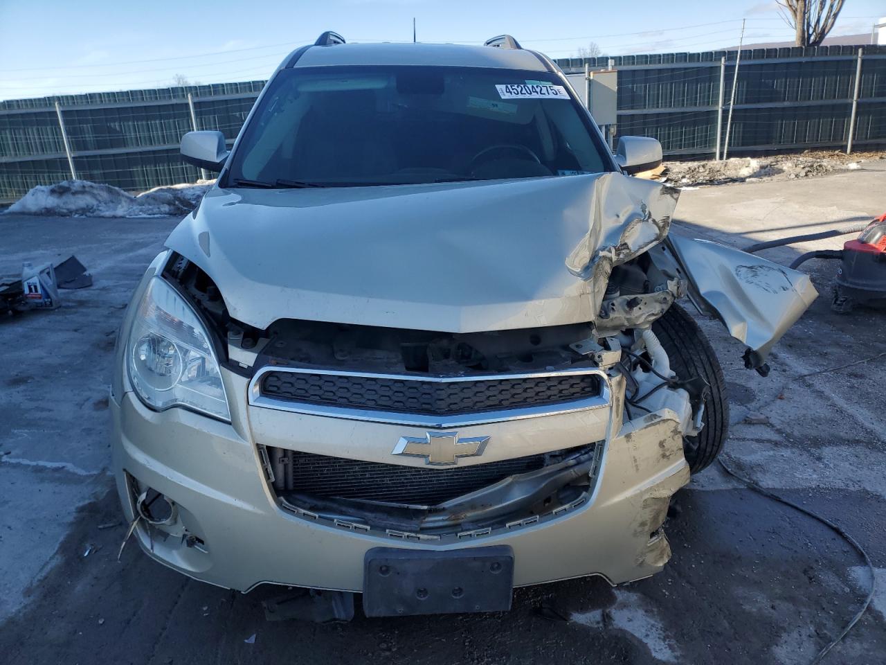 2014 Chevrolet Equinox VIN 1GNFLFEKXEZ115097 Copart auction photo, front end / side damage thumbnail 5
