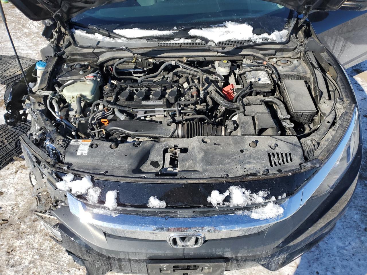 2017 Honda Civic VIN 19XFC1F78HE019345 Copart auction photo, front end / side damage thumbnail 12