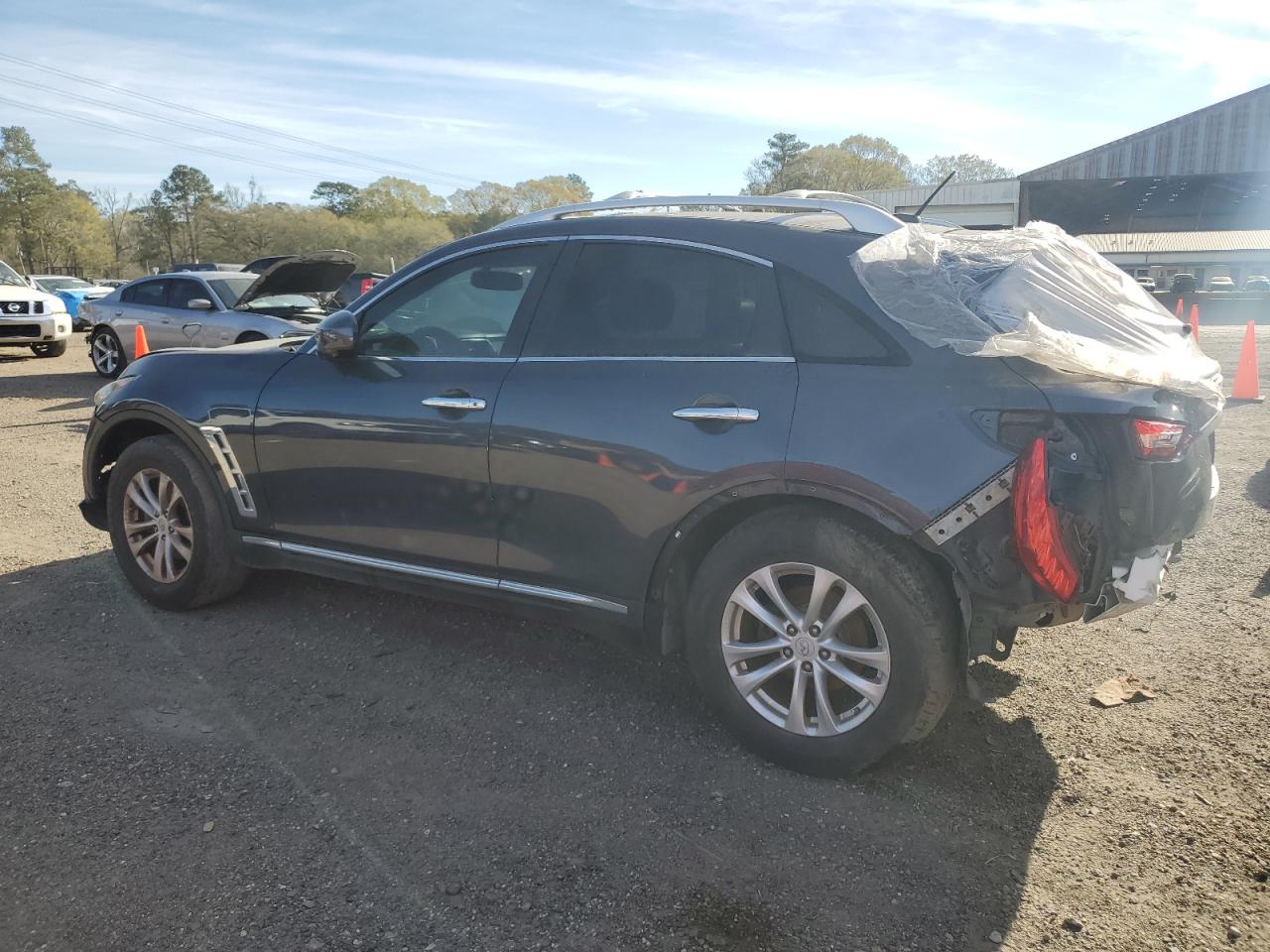 2011 Infiniti FX VIN JN8AS1MU0BM711277 Copart auction photo, rear end / front end damage thumbnail 2