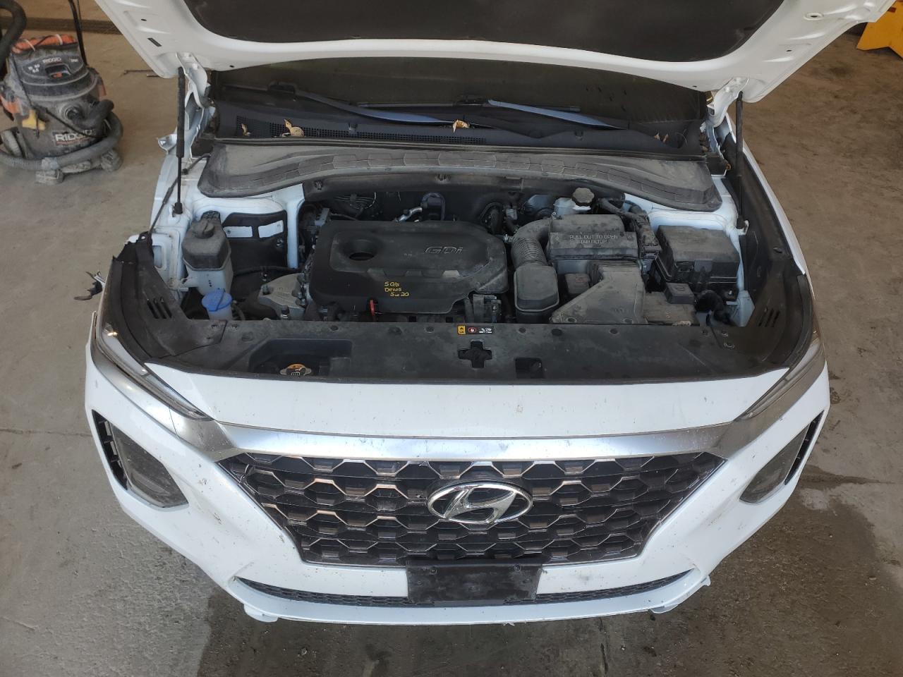 2020 Hyundai Santa Fe VIN 5NMS3CAD6LH253380 Copart auction photo, front end / side damage thumbnail 12
