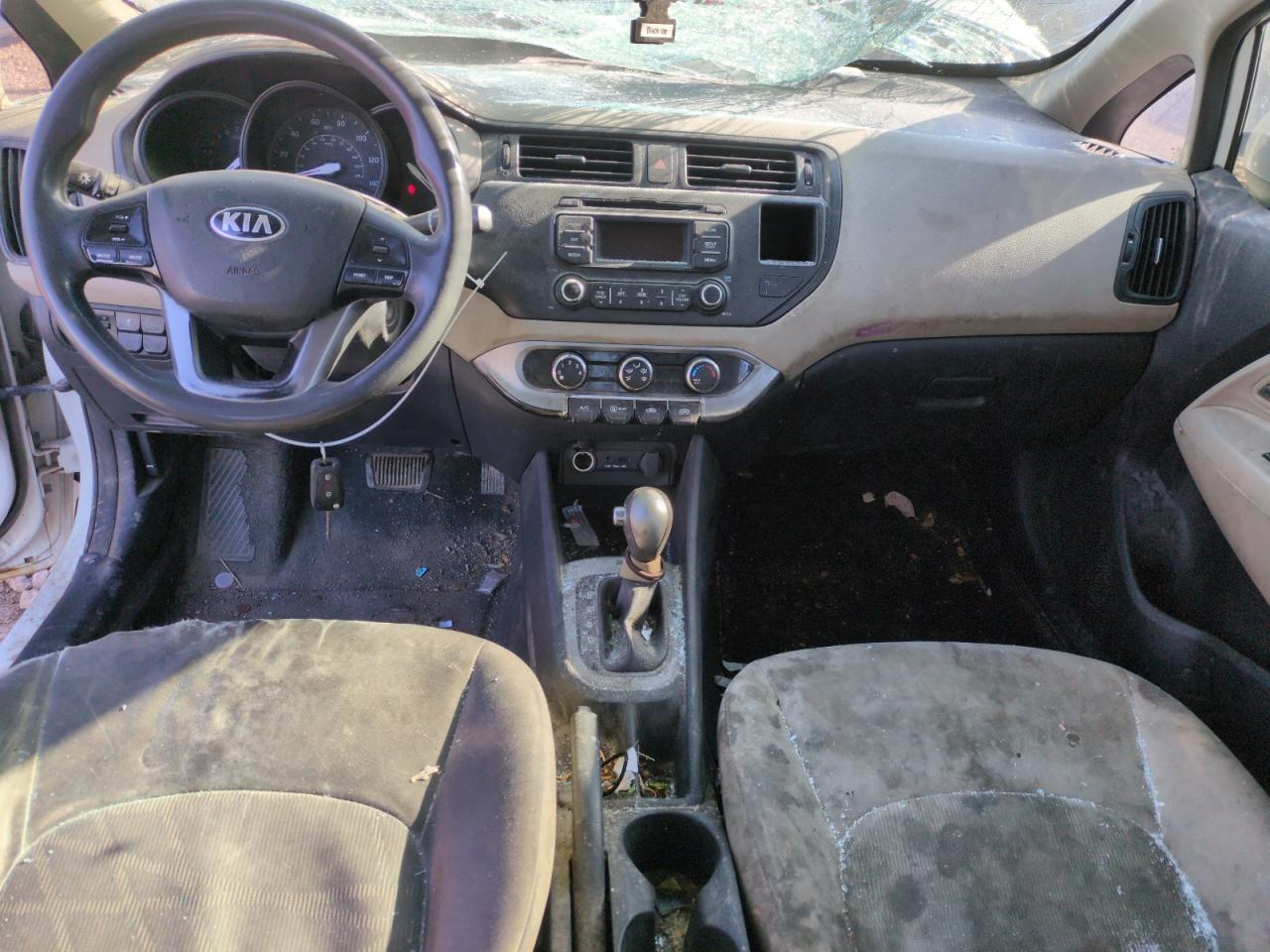 2013 KIA Rio VIN KNADM4A31D6147613 Copart auction photo, front end damage thumbnail 8