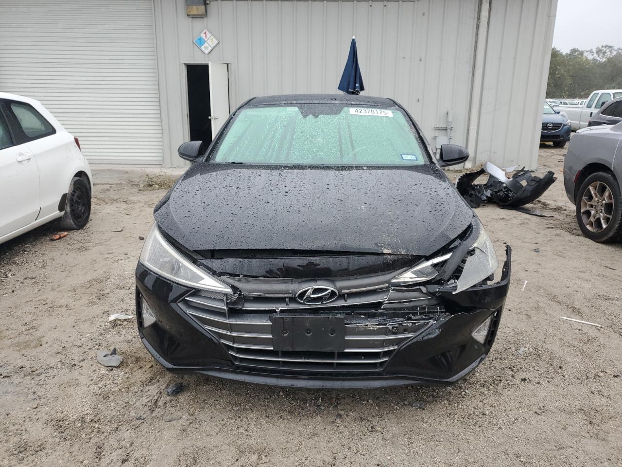 2019 Hyundai Elantra VIN KMHD84LF1KU784052 Copart auction photo, front end damage thumbnail 5