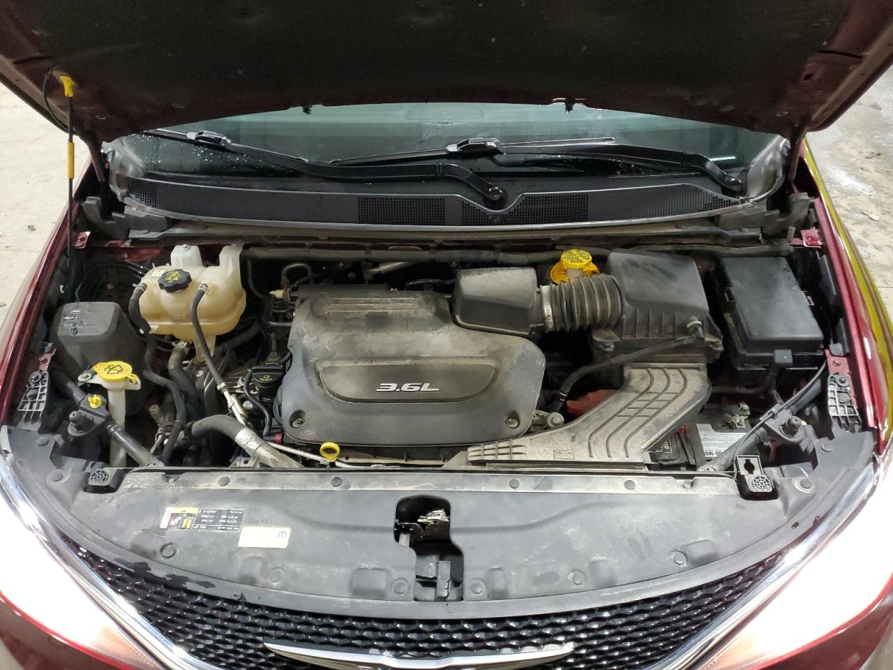 2017 Chrysler Pacifica VIN 2C4RC1DG2HR509990 Copart auction photo, rear end / hail damage thumbnail 13