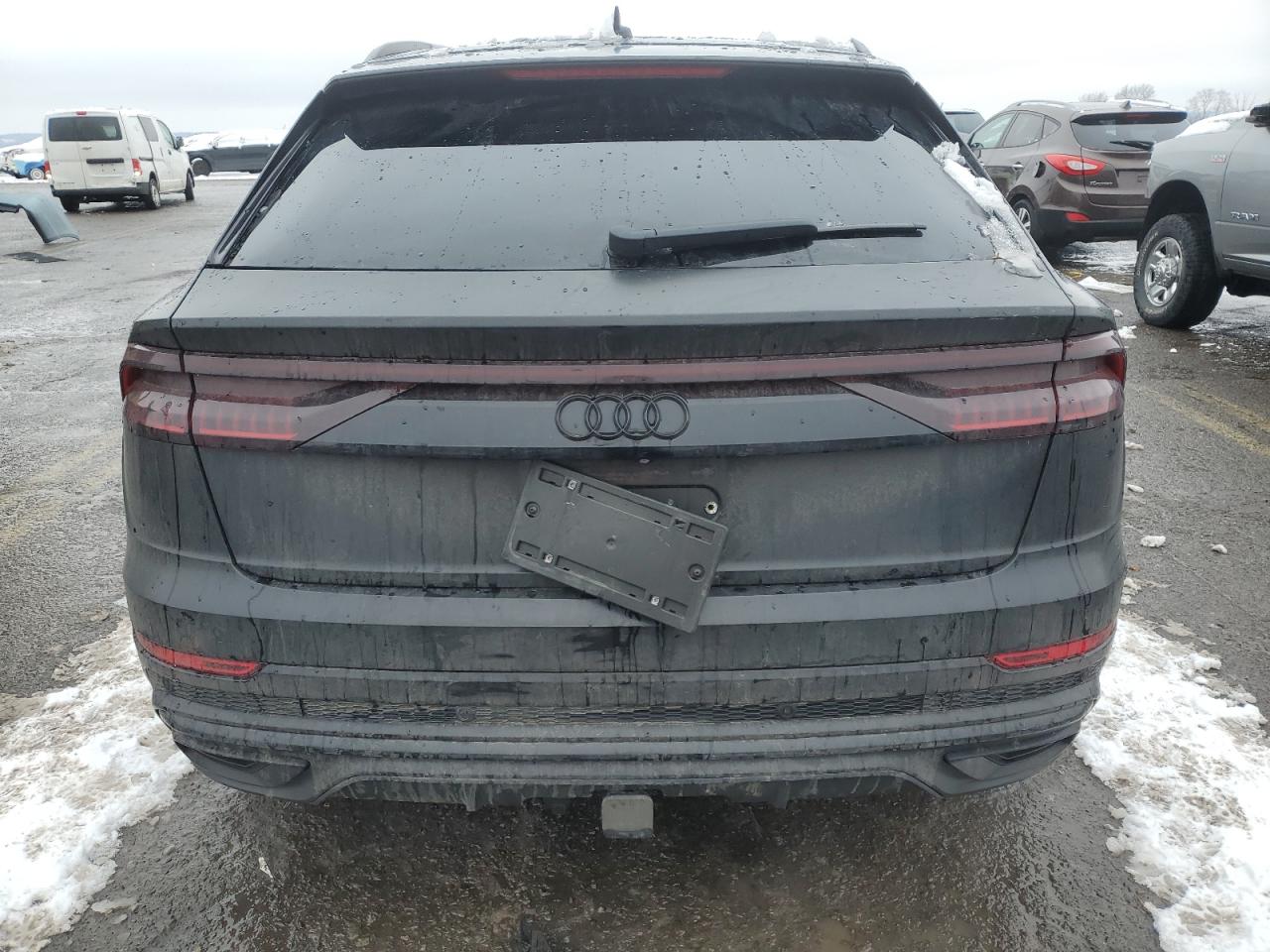 2021 Audi Q8 VIN WA1EVAF16MD006648 Copart auction photo, rear end / mechanical damage thumbnail 6