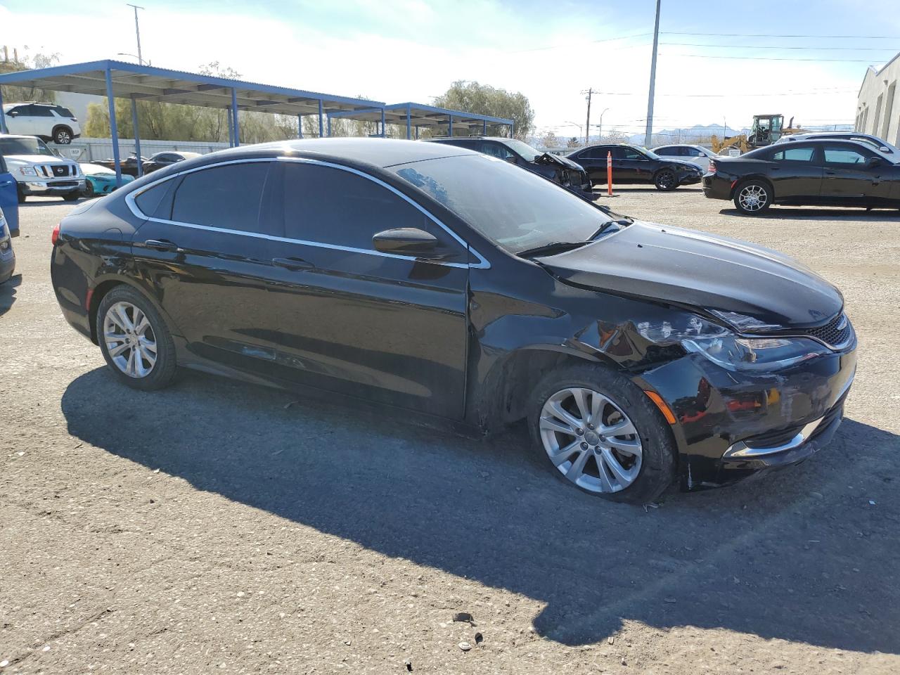 2015 Chrysler 200 VIN 1C3CCCAB2FN709907 Copart auction photo, front end damage thumbnail 4