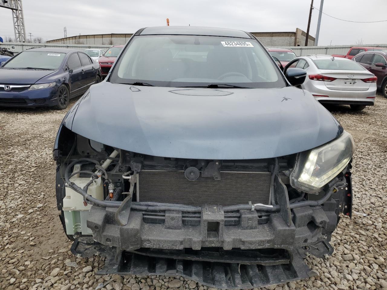 2014 Nissan Rogue VIN 5N1AT2MK9EC809405 Copart auction photo, all over damage thumbnail 5