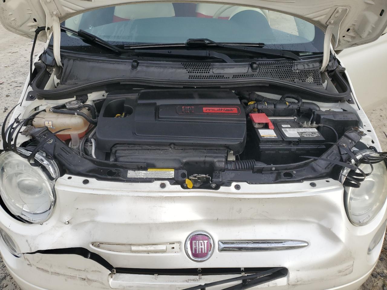 2012 Fiat 500 VIN 3C3CFFAR1CT306387 Copart auction photo, front end damage thumbnail 11