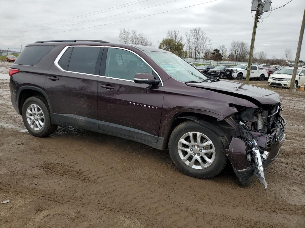 2019 Chevrolet Traverse VIN 1GNEVGKW6KJ157442 Copart auction photo, front end damage thumbnail 4