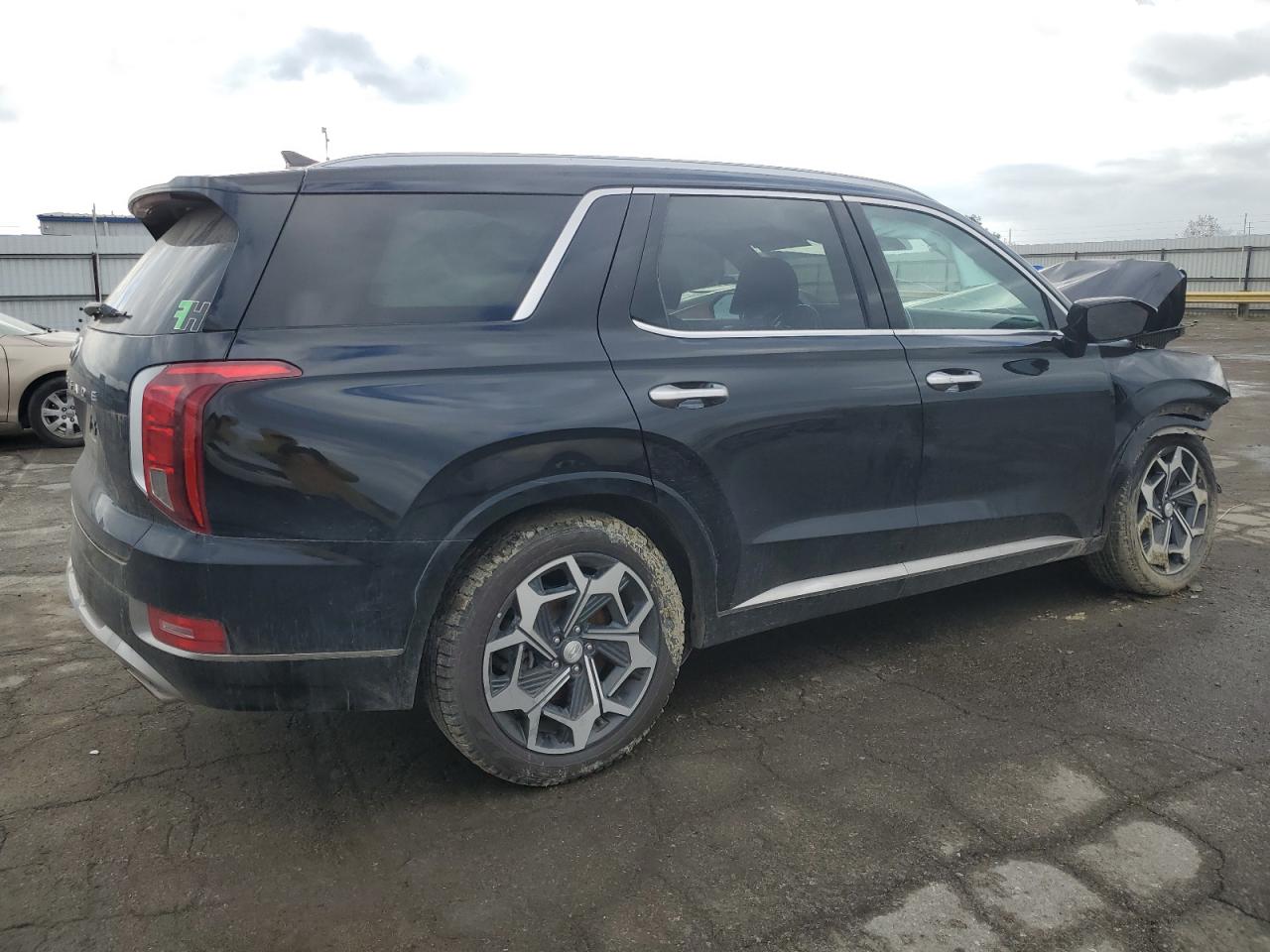 2022 Hyundai Palisade VIN KM8R74HE6NU442268 Copart auction photo, front end damage thumbnail 3