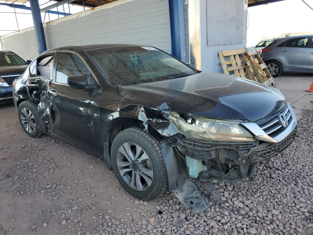 2014 Honda Accord VIN 1HGCR2F33EA286610 Copart auction photo, side / front end damage thumbnail 4