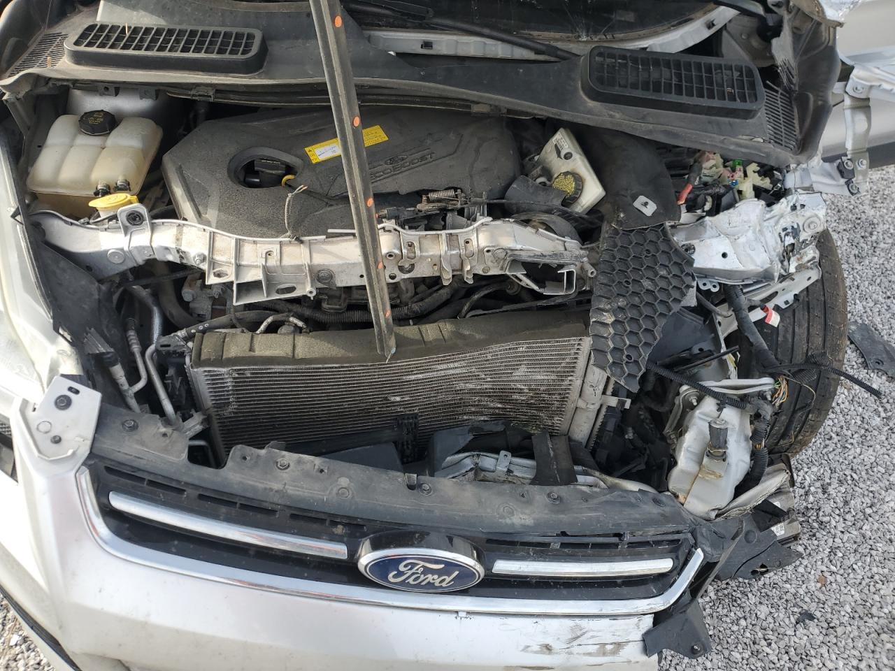 2015 Ford Escape VIN 1FMCU0JX7FUB92415 Copart auction photo, front end / side damage thumbnail 12