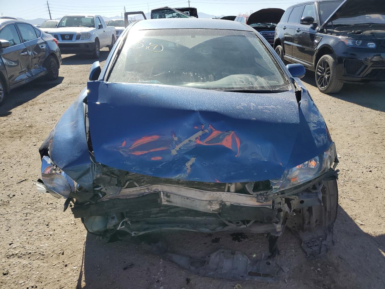 2010 Honda Civic VIN 19XFA1F36AE036265 Copart auction photo, front end / undercarriage damage thumbnail 5