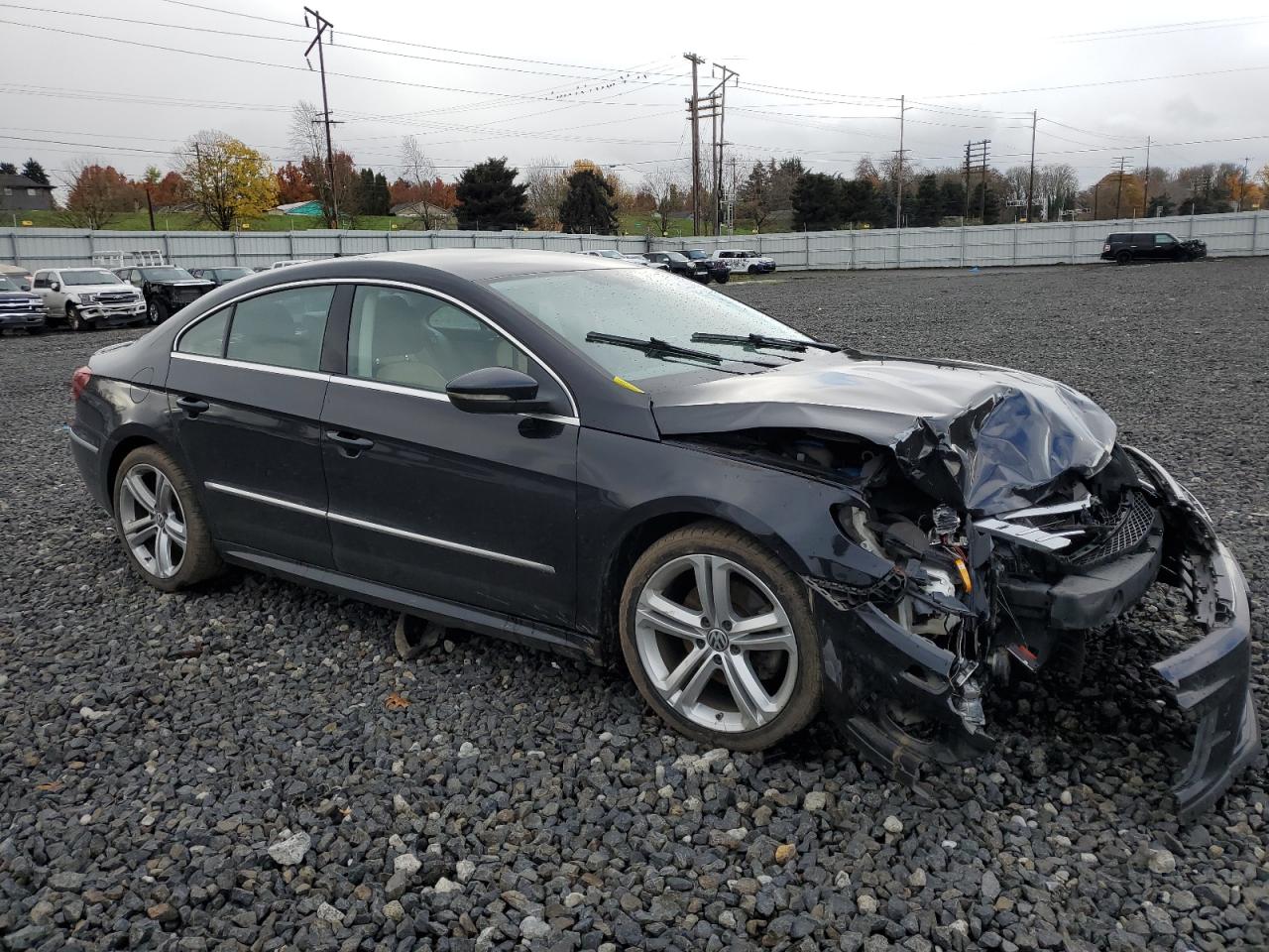 2013 Volkswagen Passat CC VIN WVWBN7ANXDE569654 Copart auction photo, front end damage thumbnail 4
