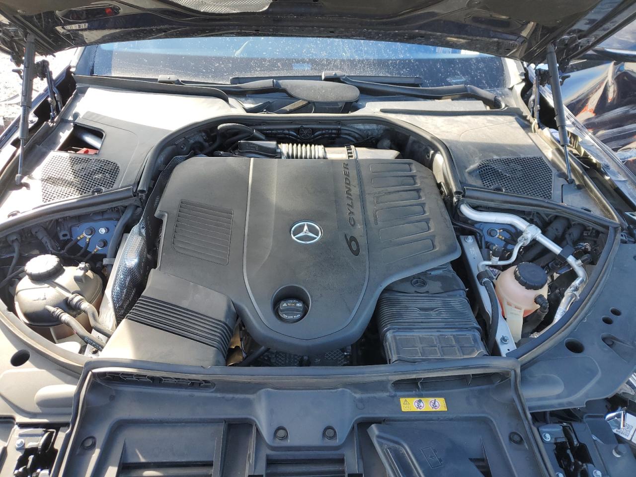2022 Mercedes-Benz S-klasse VIN W1K6G6DBXNA145333 Copart auction photo, front end / side damage thumbnail 11