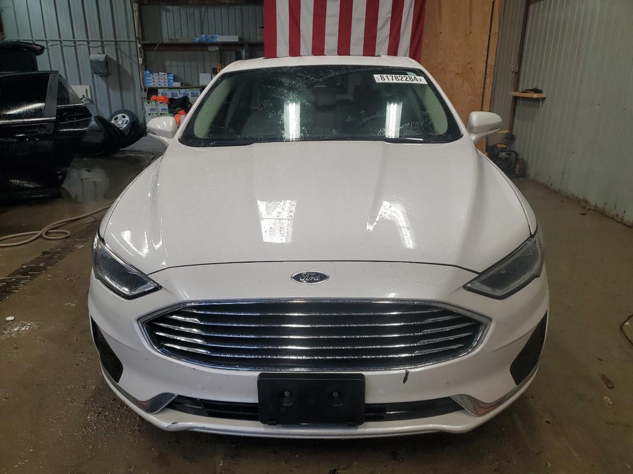 2019 Ford Fusion VIN 3FA6P0MU0KR212781 Copart auction photo, rear end damage thumbnail 5