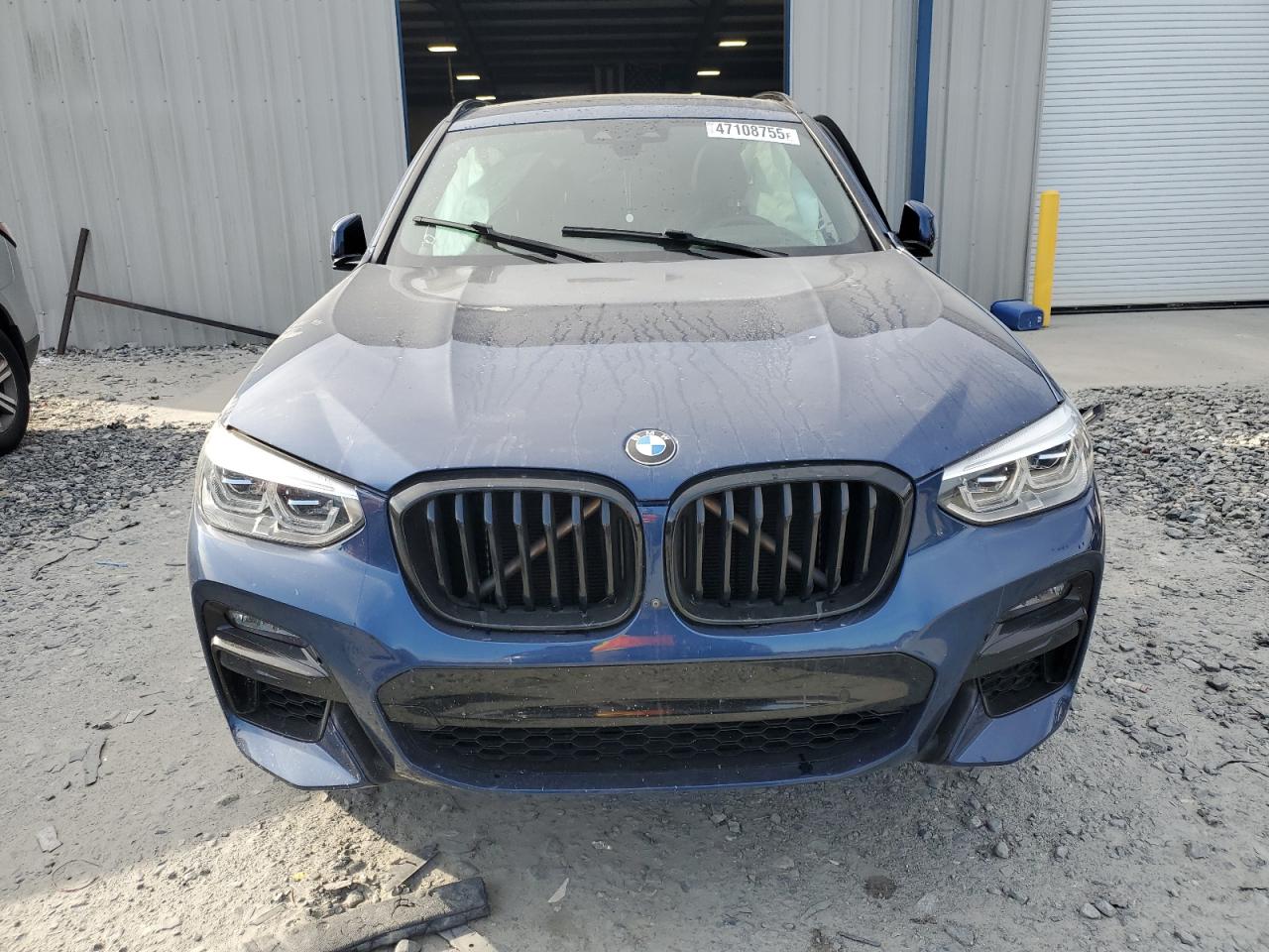 2021 BMW X3 VIN 5UXTY9C04M9F93175 Copart auction photo, side / front end damage thumbnail 5