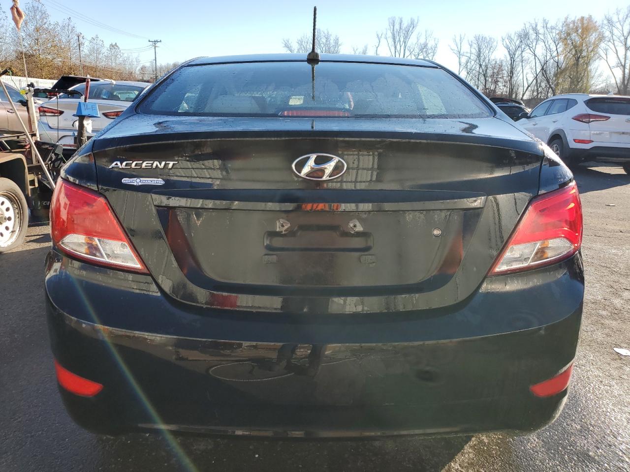 2017 Hyundai Accent VIN KMHCT4AEXHU336924 Copart auction photo, front end / frame damage damage thumbnail 6
