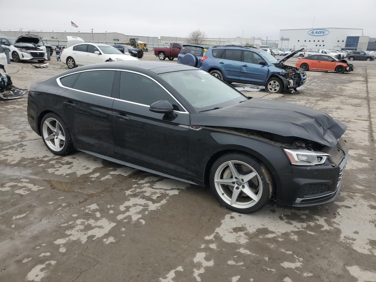 2018 Audi A5 VIN WAUENCF52JA096234 Copart auction photo, front end damage thumbnail 4