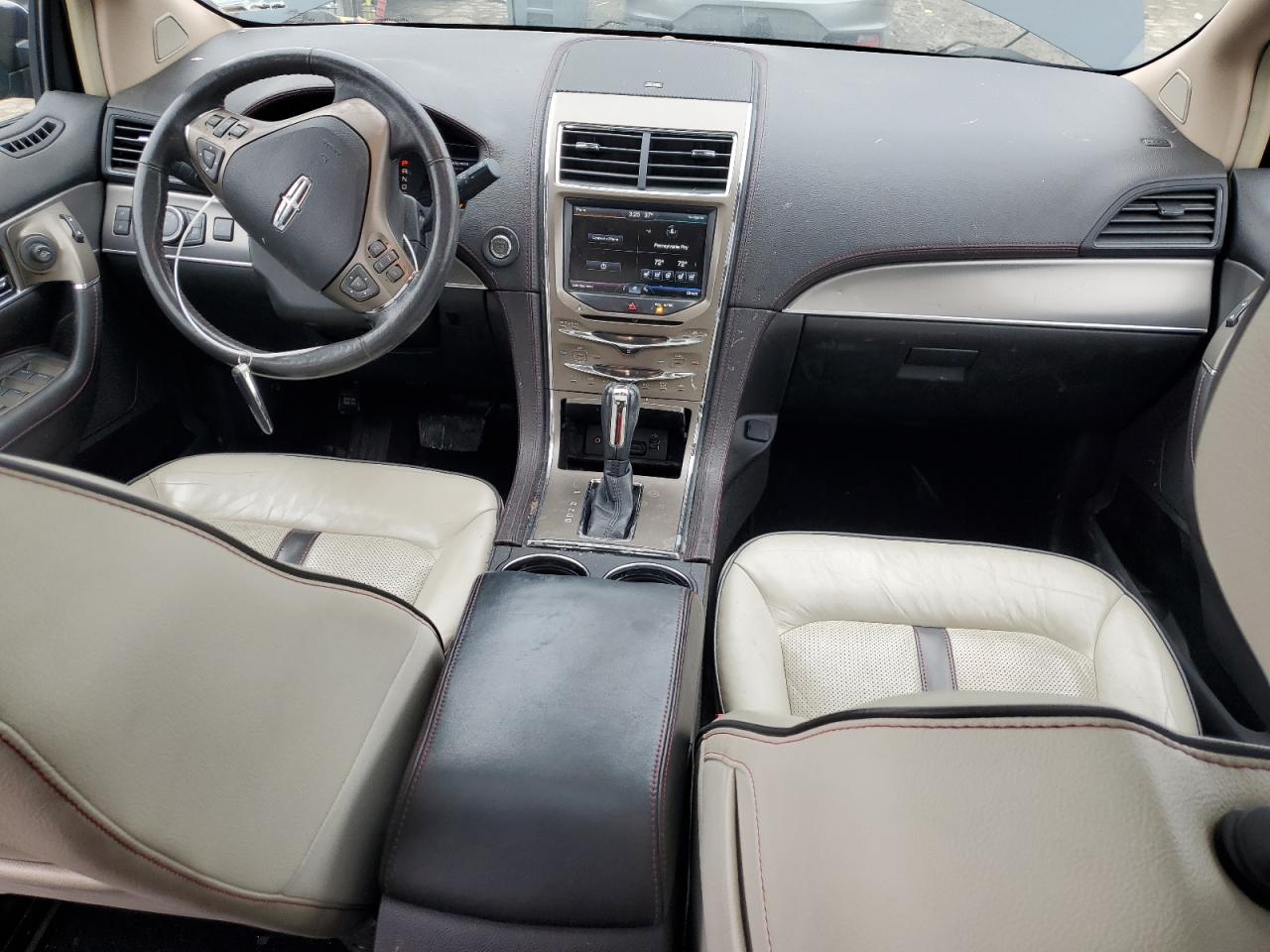 2014 Lincoln MKX VIN 2LMDJ8JK1EBL16770 Copart auction photo, front end / undercarriage damage thumbnail 9