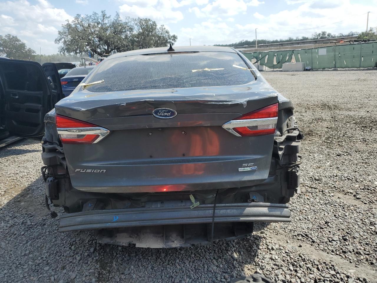 2019 Ford Fusion VIN 3FA6P0T97KR239778 Copart auction photo, rear end damage thumbnail 6