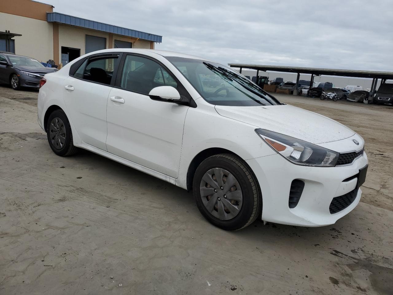 2019 KIA Rio VIN 3KPA24AB9KE161916 Copart auction photo, vandalism / side damage thumbnail 4