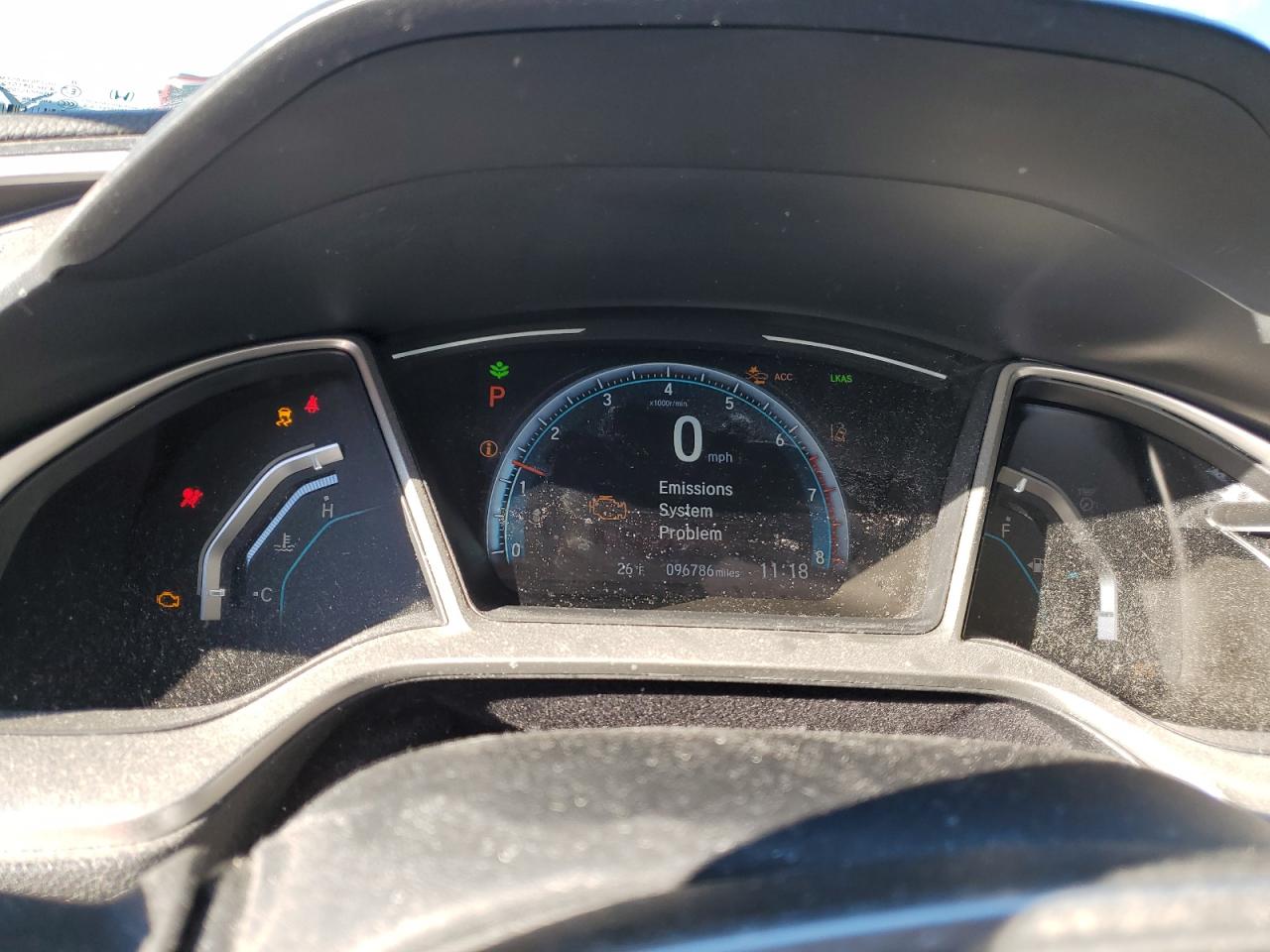 2019 Honda Civic VIN 19XFC1F79KE001850 Copart auction photo, all over damage thumbnail 9