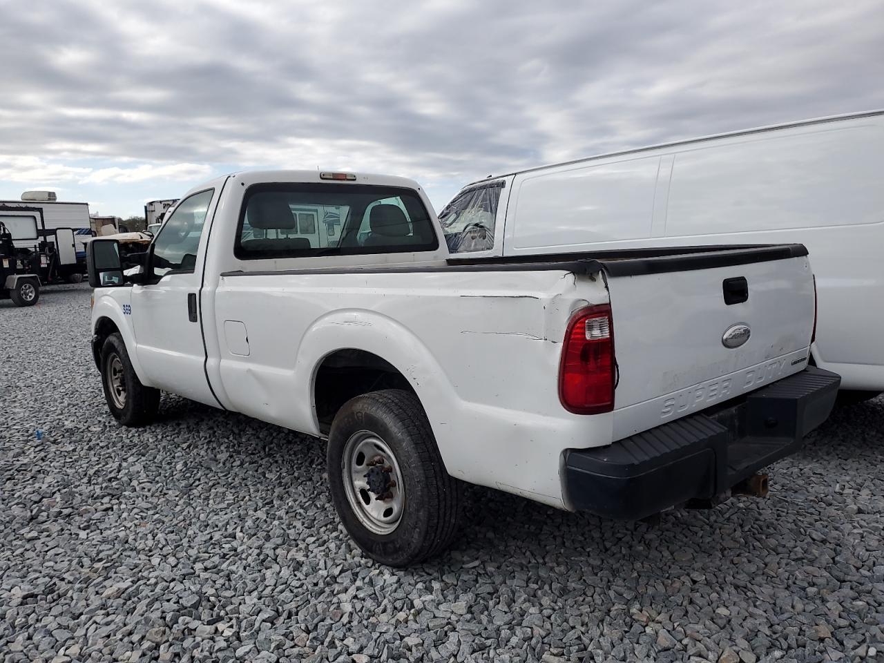 2012 Ford F250 VIN 1FTBF2A61CEC70755 Copart auction photo, rear end / minor dent/scratches damage thumbnail 3