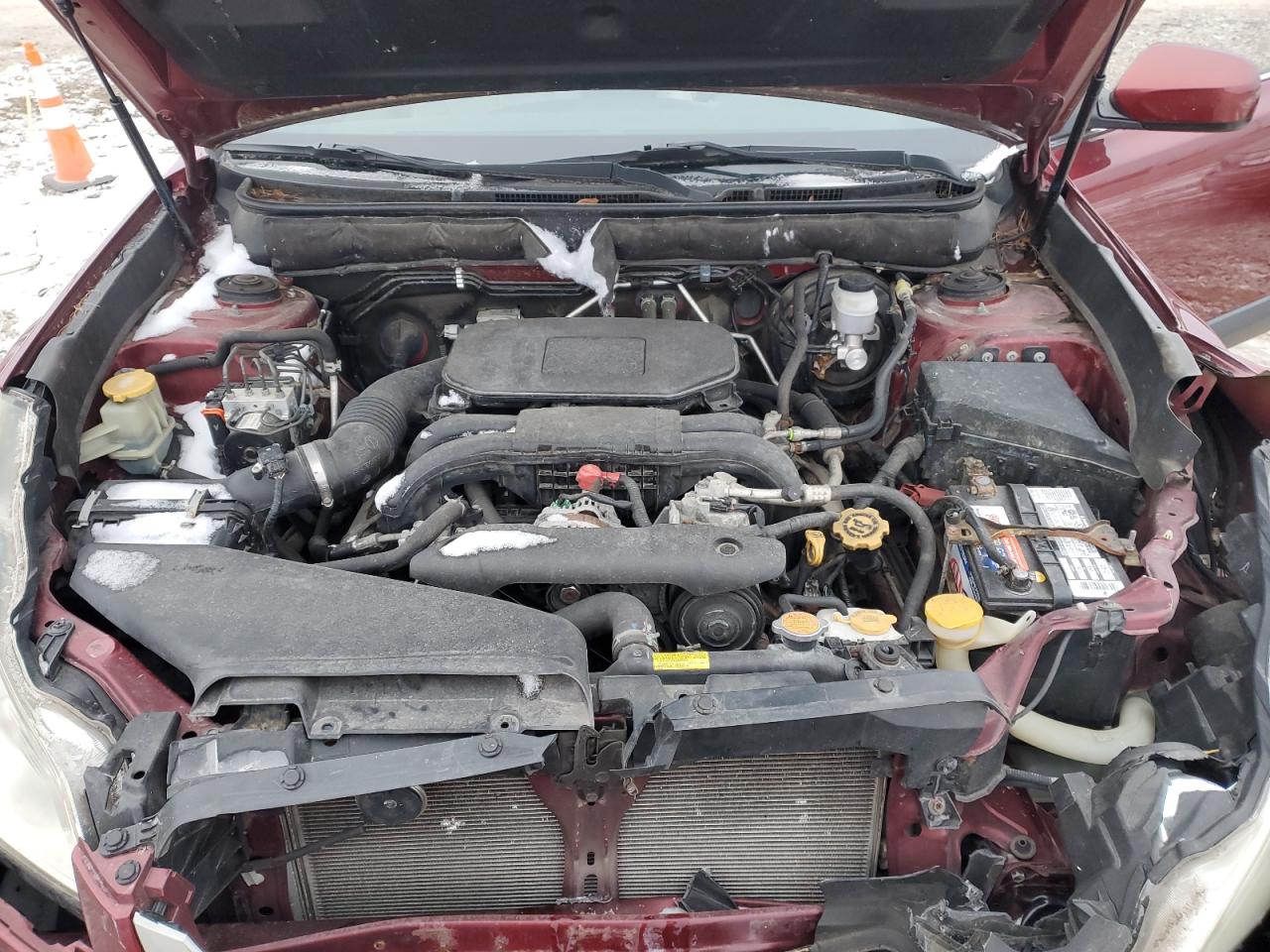 2011 Subaru Outback VIN 4S4BRCKC7B3414607 Copart auction photo, front end damage thumbnail 11