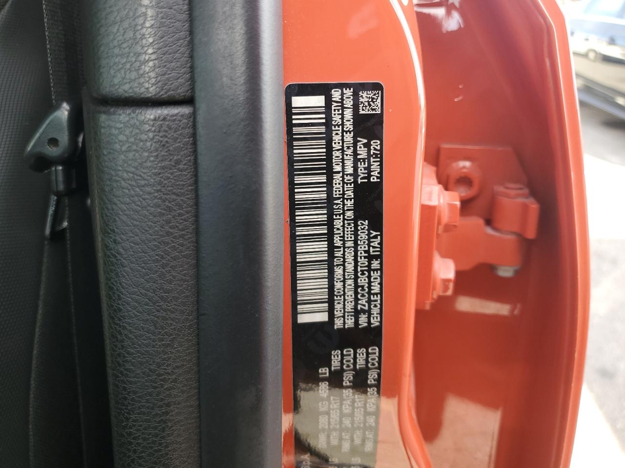 2015 Jeep Renegade VIN ZACCJBCT0FPB59032 Copart auction photo, side damage thumbnail 13