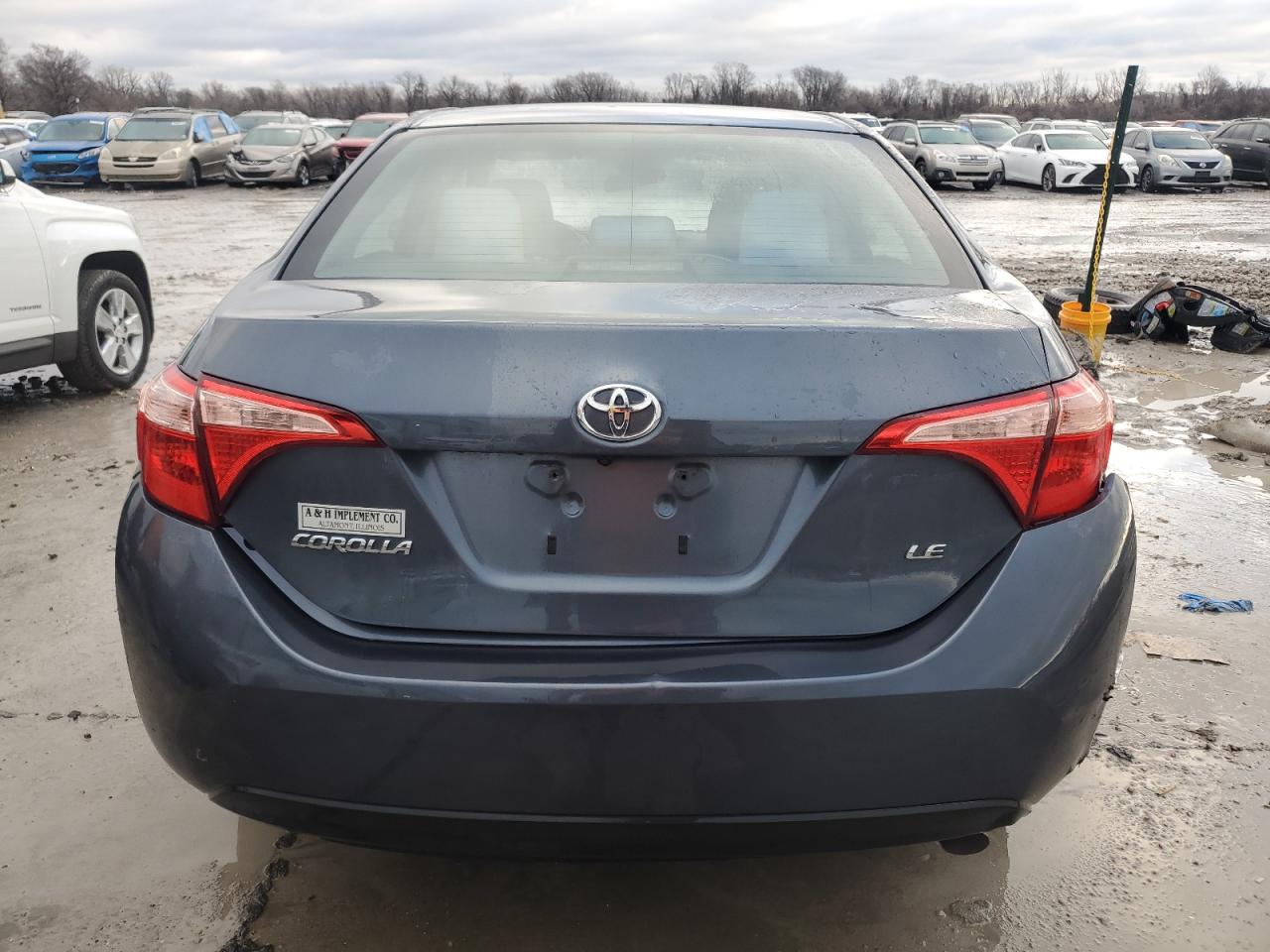 2018 Toyota Corolla VIN 2T1BURHE7JC075741 Copart auction photo, rear end / front end damage thumbnail 6
