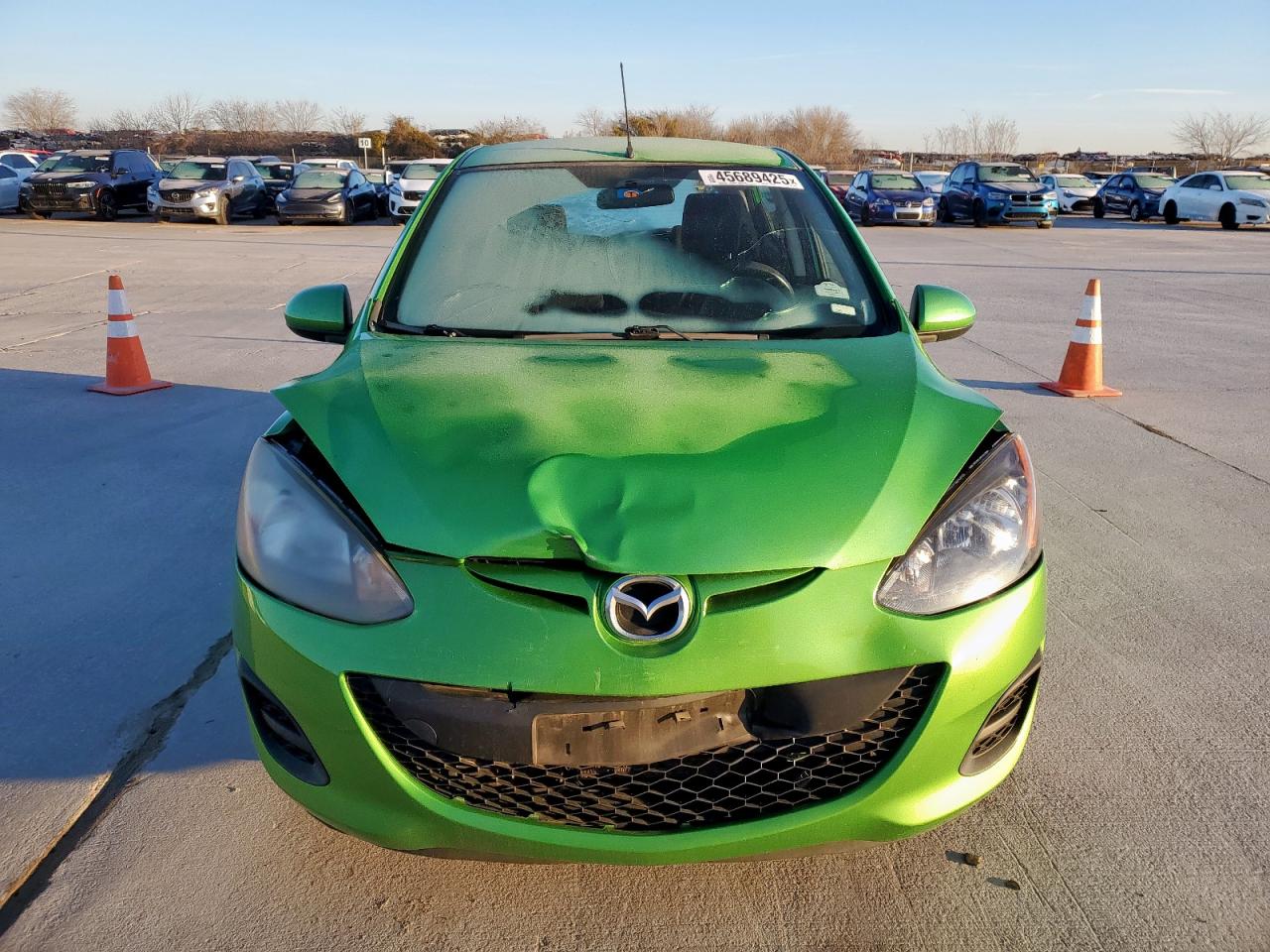 2012 Mazda 2 VIN JM1DE1KYXC0142436 Copart auction photo, front end / minor dent/scratches damage thumbnail 5