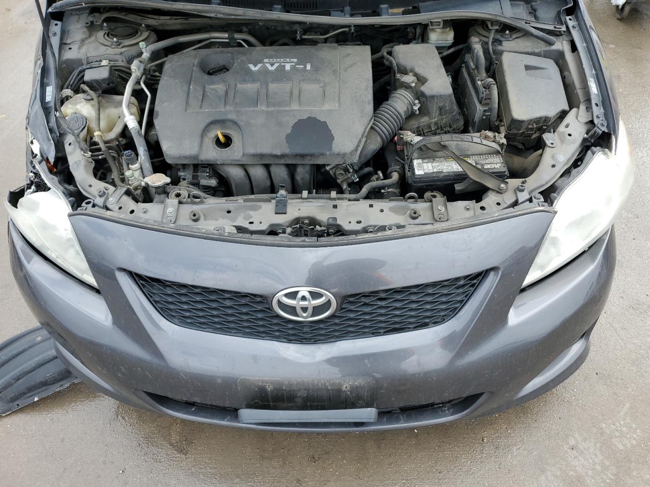 2010 Toyota Corolla VIN 1NXBU4EE8AZ284847 Copart auction photo, side / front end damage thumbnail 11