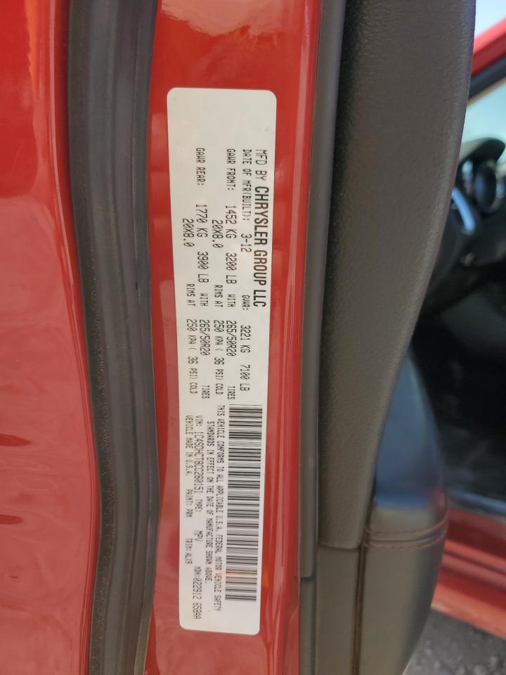 2012 Dodge Durango VIN 1C4SDHCT8CC260151 Copart auction photo, side / mechanical damage thumbnail 14