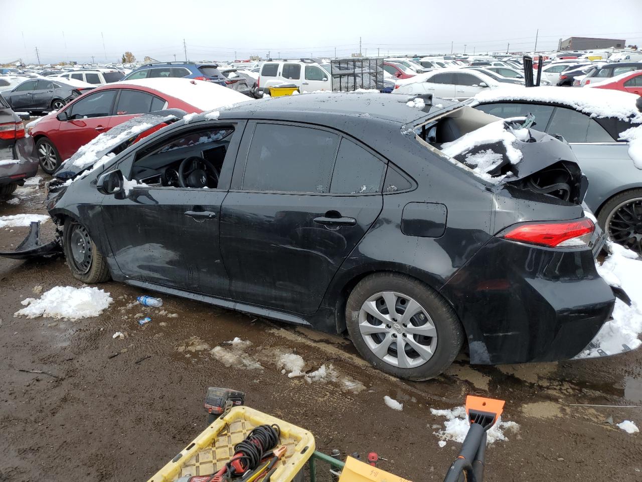 2021 Toyota Corolla VIN 5YFEPMAE0MP183446 Copart auction photo, front end damage thumbnail 2
