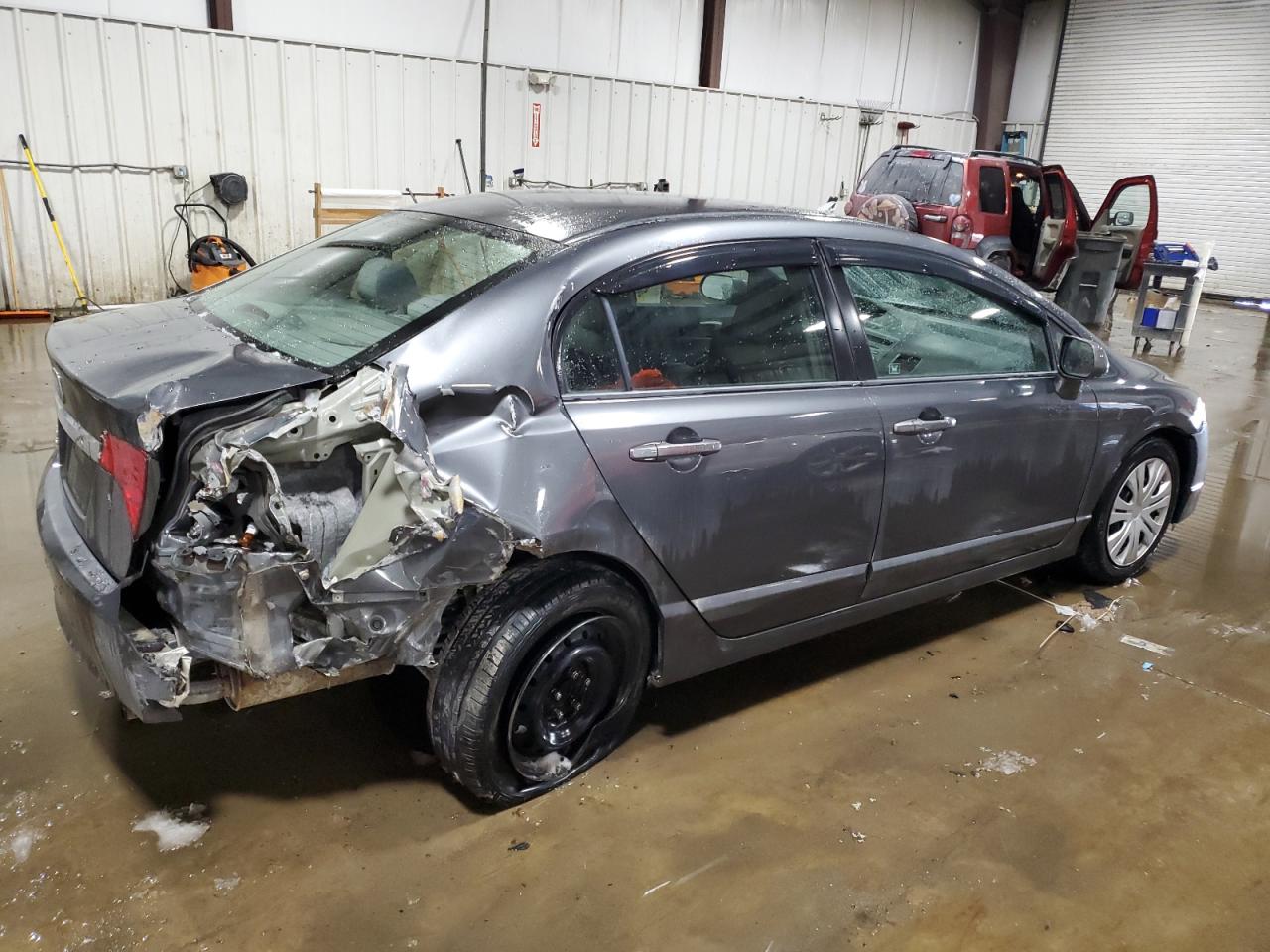 2011 Honda Civic VIN 2HGFA1F57BH304412 Copart auction photo, rear end damage thumbnail 3