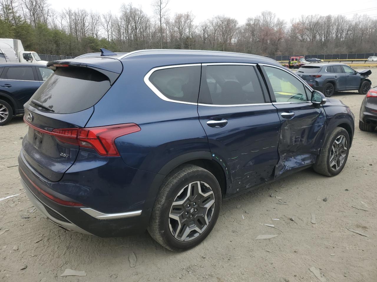 2023 Hyundai Santa Fe VIN 5NMS44AL9PH489988 Copart auction photo, side damage thumbnail 3