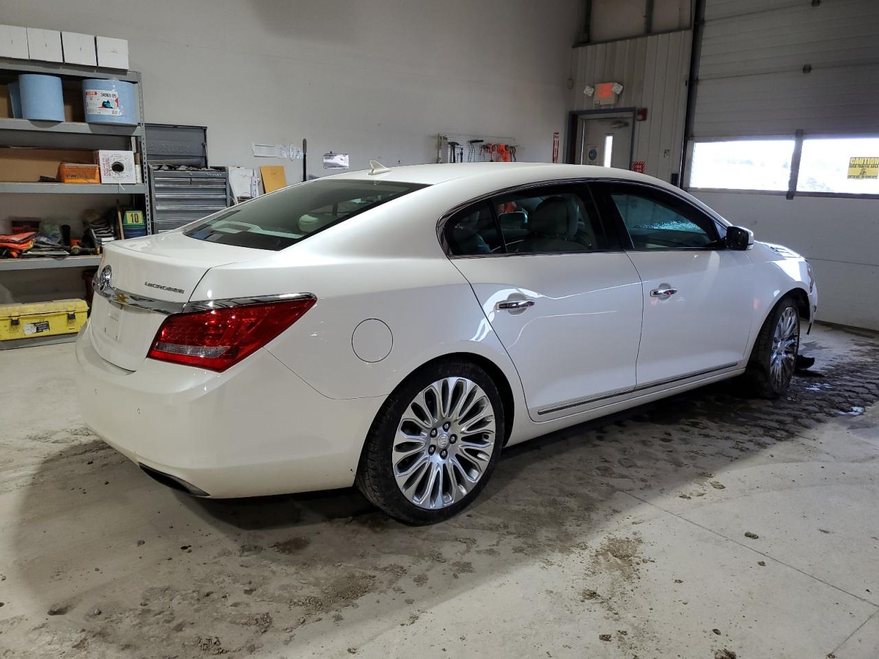 2014 Buick LaCrosse VIN 1G4GF5G33EF263710 Copart auction photo, undercarriage / all over damage thumbnail 3