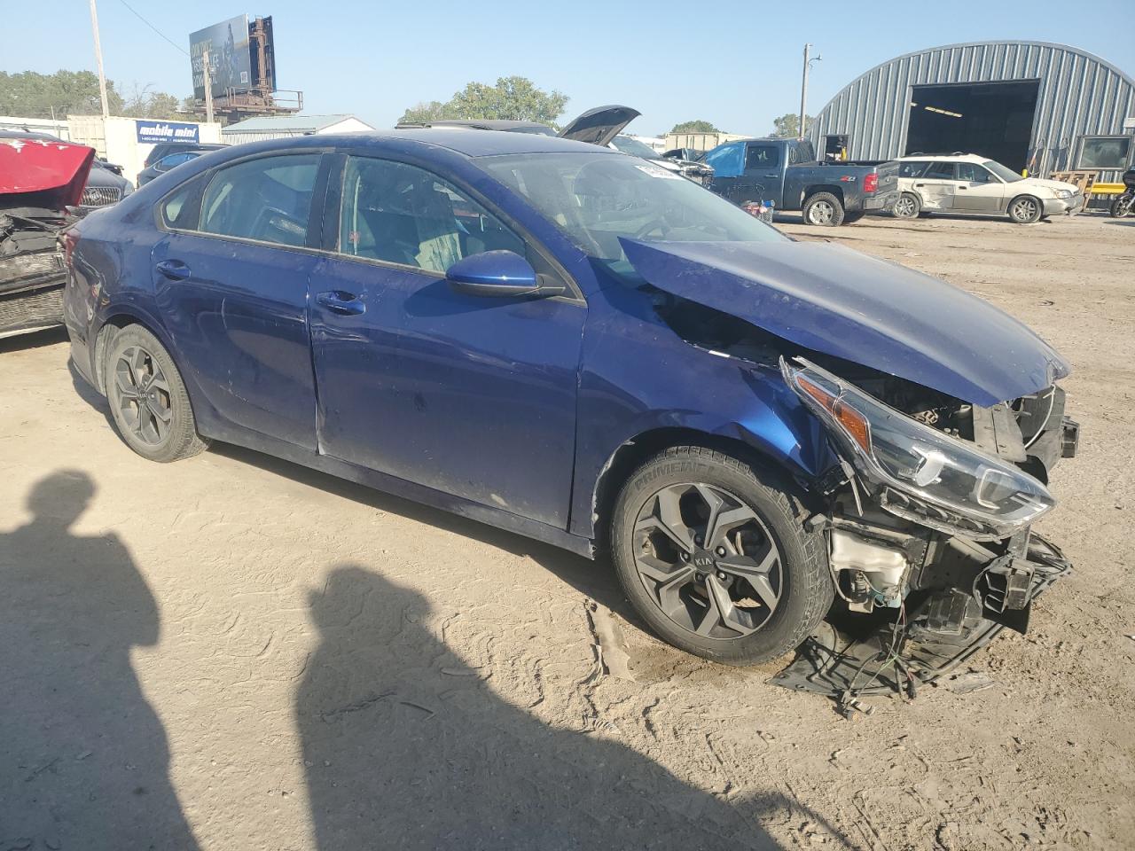 2019 KIA Forte VIN 3KPF24AD5KE092276 Copart auction photo, front end / side damage thumbnail 4