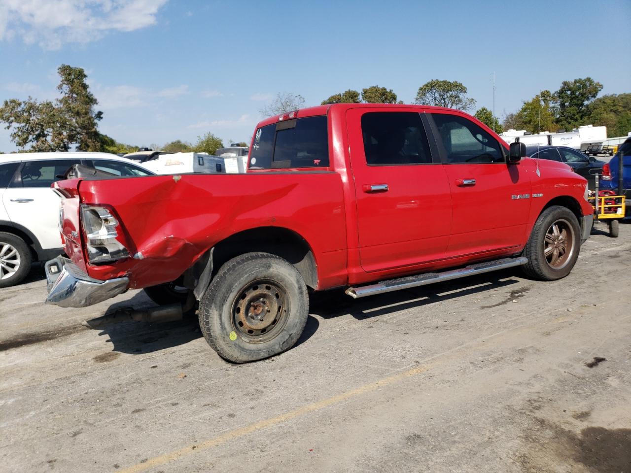 2010 Dodge RAM VIN 1D7RV1CT5AS142988 Copart auction photo, rear end / front end damage thumbnail 3