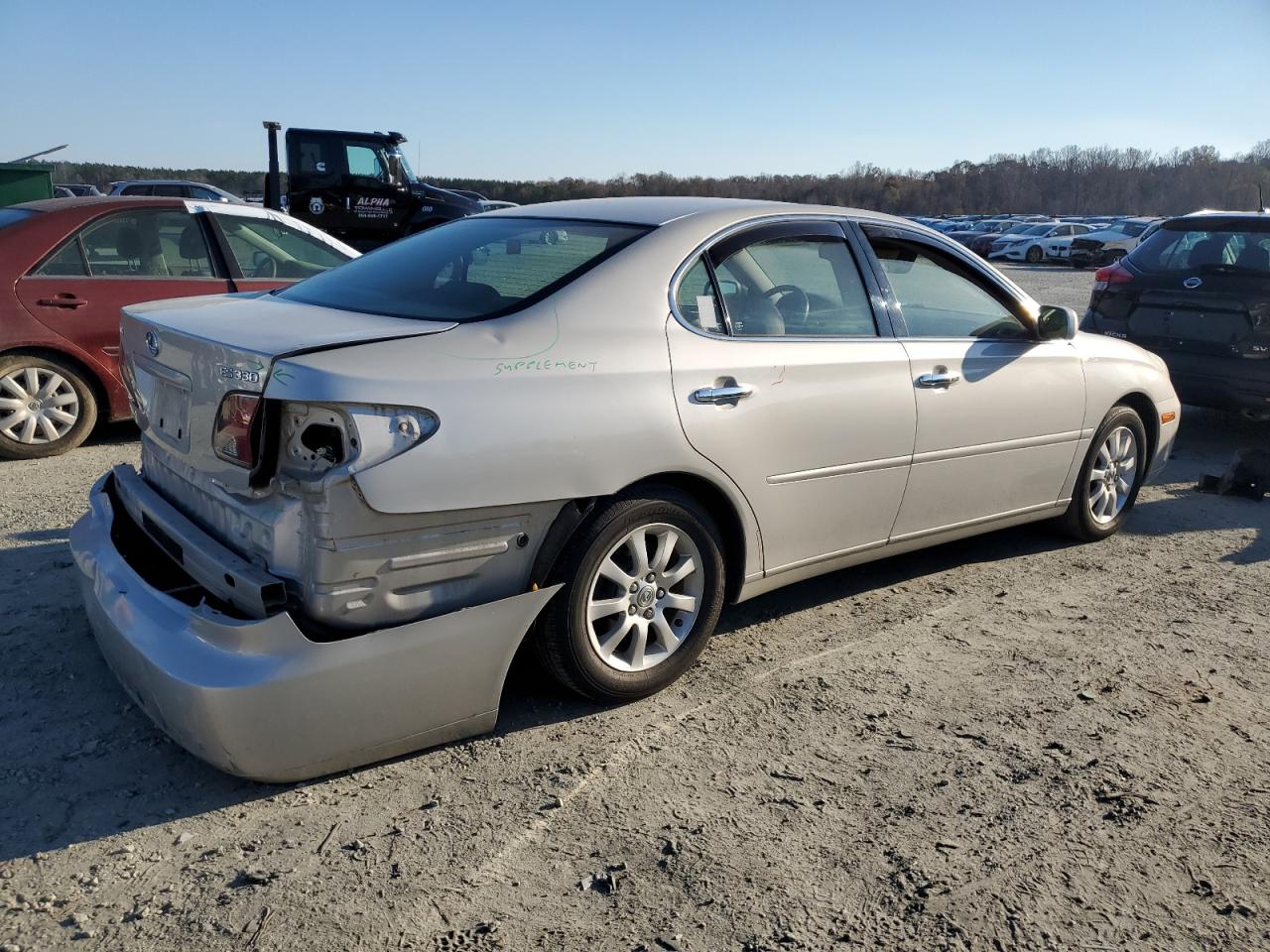 2004 Lexus ES VIN JTHBA30G845001277 Copart auction photo, rear end damage thumbnail 3