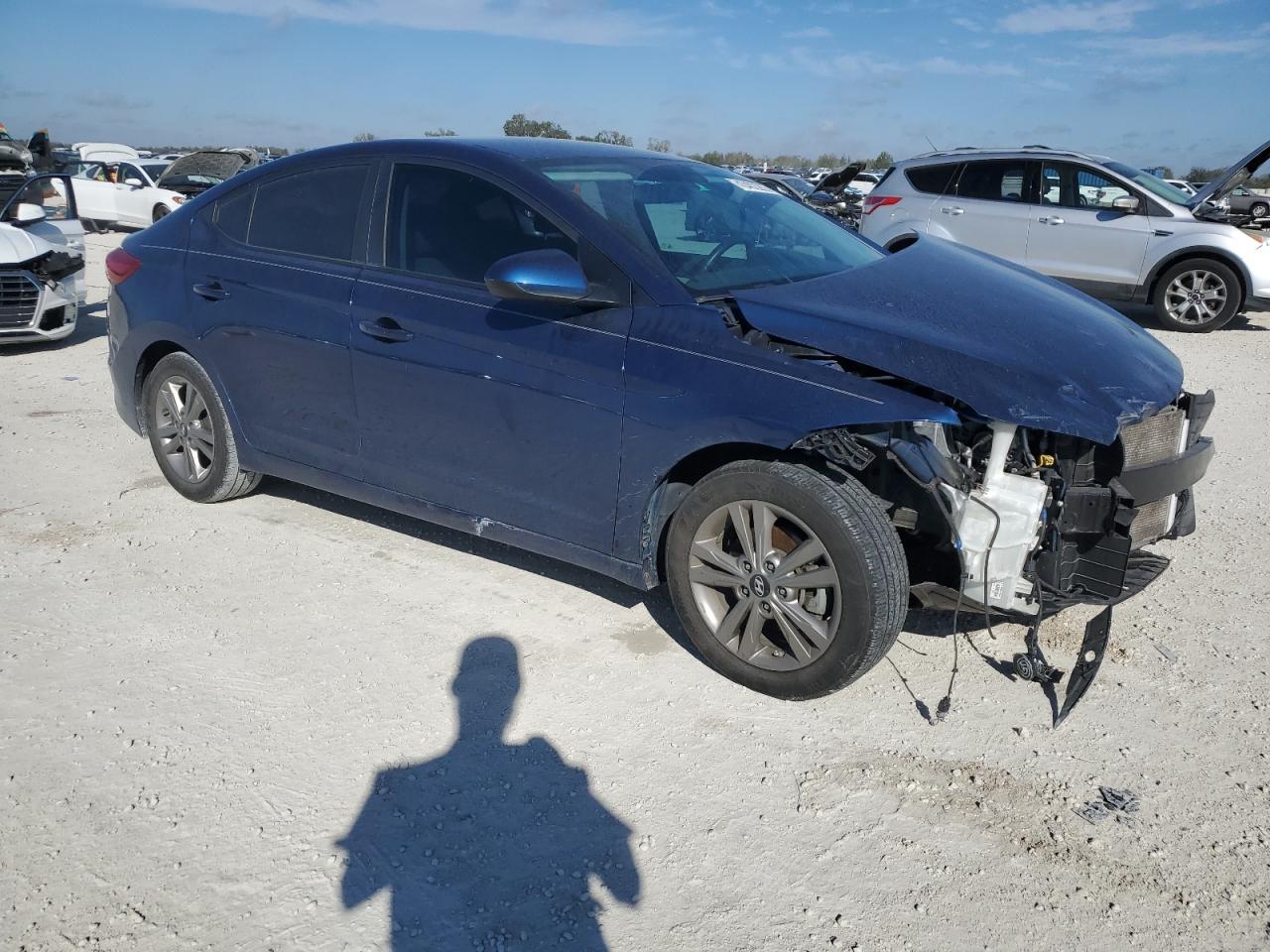 2017 Hyundai Elantra VIN 5NPD84LF6HH058811 Copart auction photo, front end damage thumbnail 4