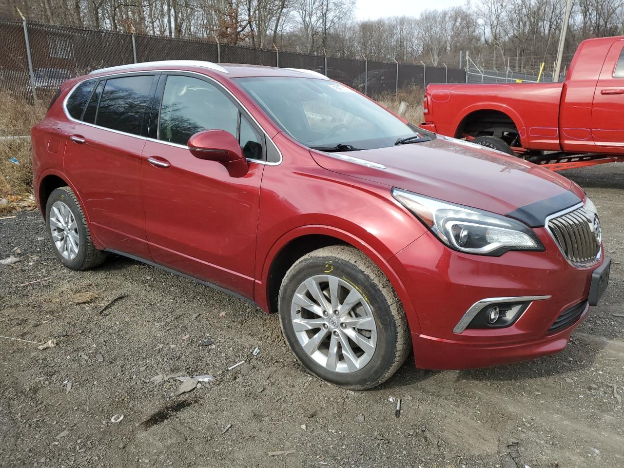 2017 Buick Envision VIN LRBFXDSA7HD166232 Copart auction photo, side damage thumbnail 4