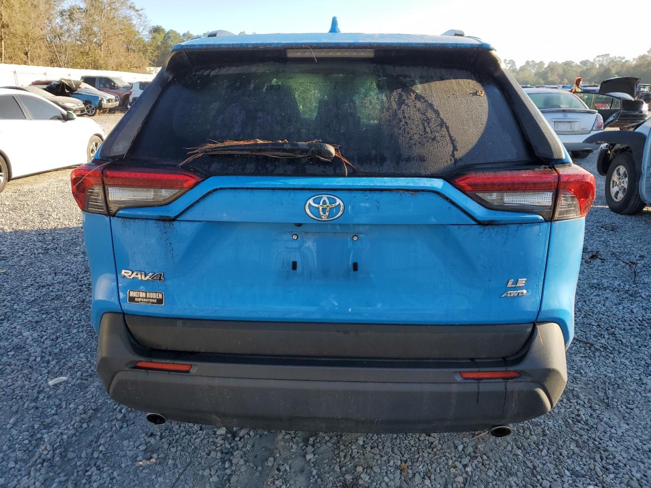 2020 Toyota RAV 4 VIN JTMF1RFV8LD528946 Copart auction photo, top/roof / front end damage thumbnail 6