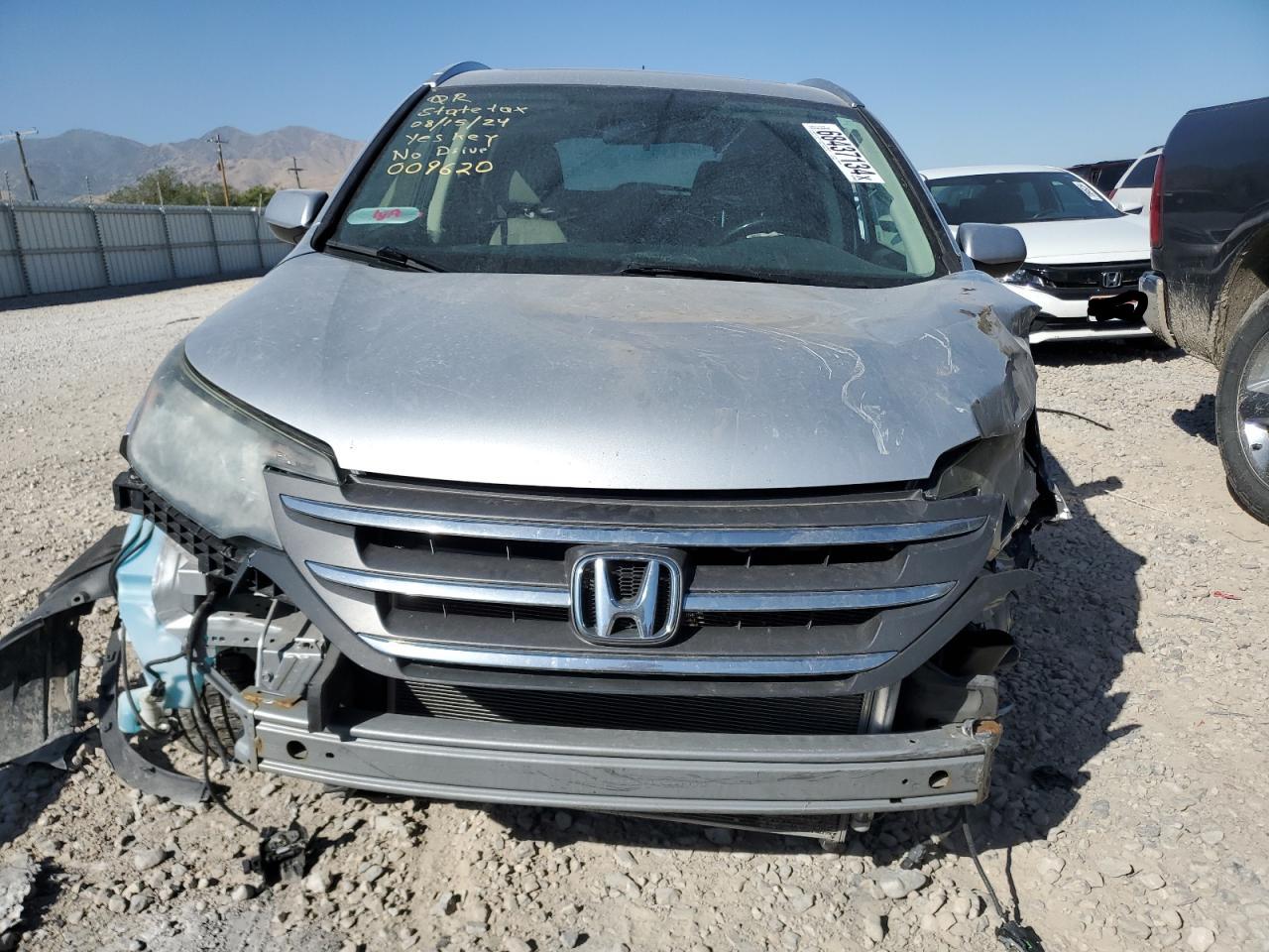 2012 Honda CR-V VIN JHLRM3H71CC009620 Copart auction photo, front end / side damage thumbnail 5